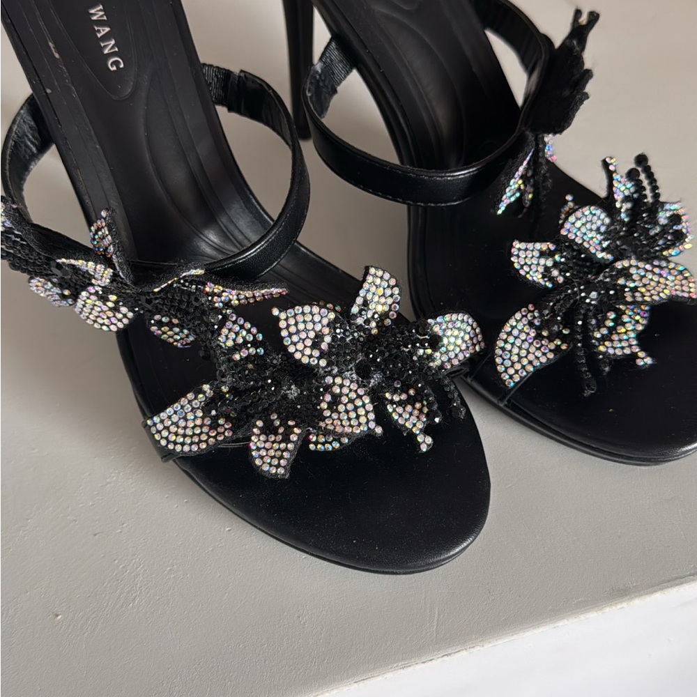 Azalea Wang Black Embellished Heels - Picture 3 of 3